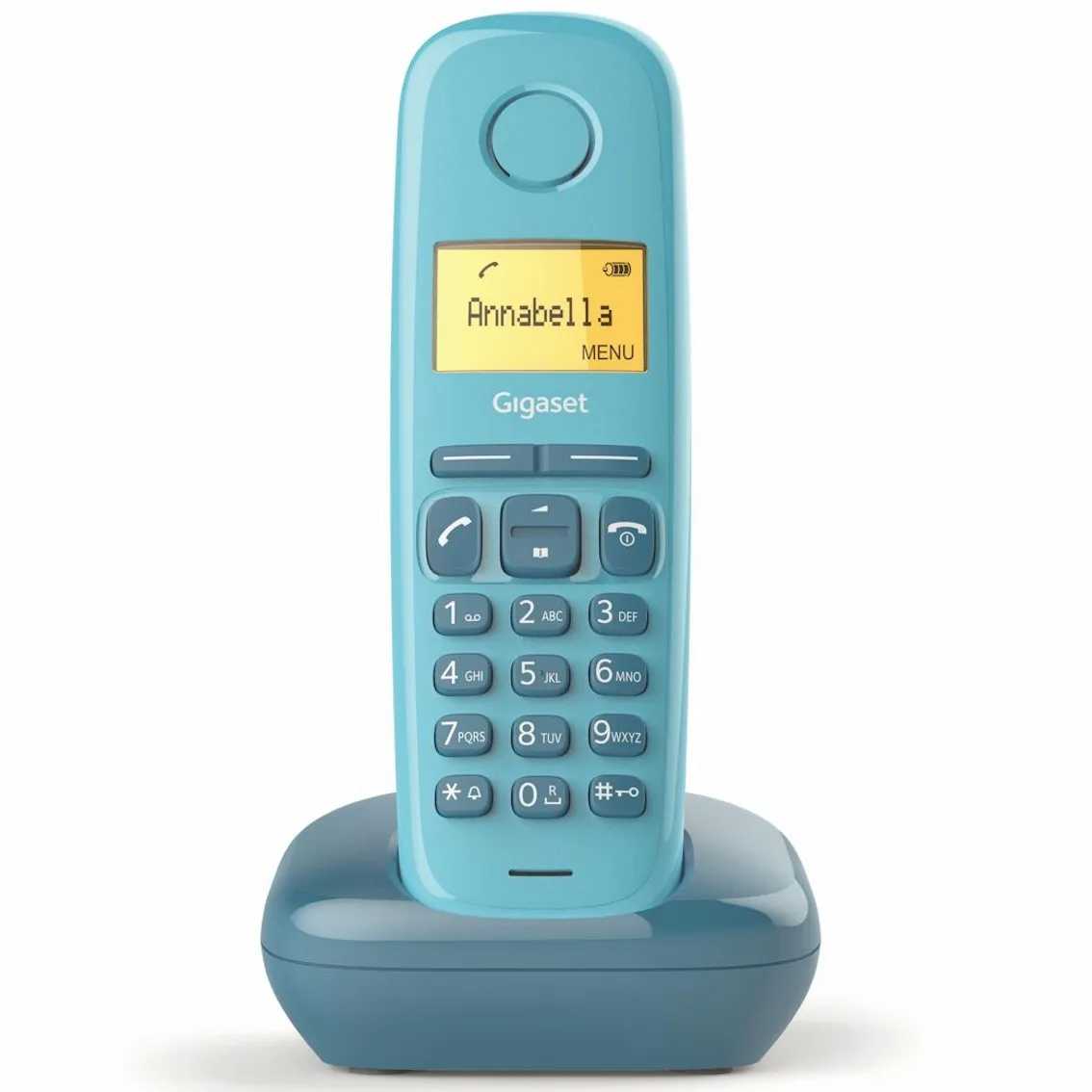 Telefono fijo inalambrico gigaset a170 azul 50 numeros agenda -  10 tonos