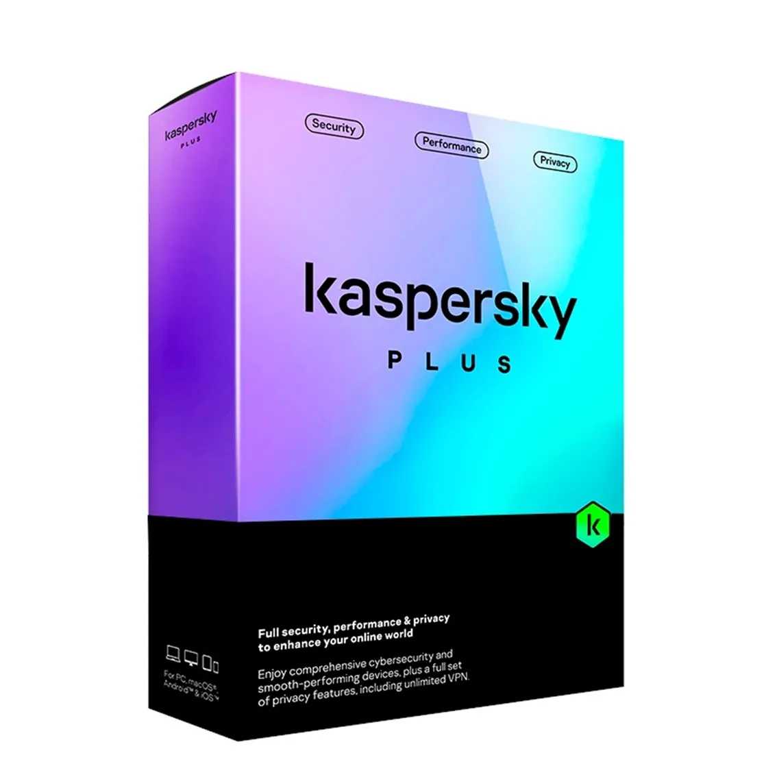 Antivirus kaspersky plus 10 dispositivos 1 año en caja