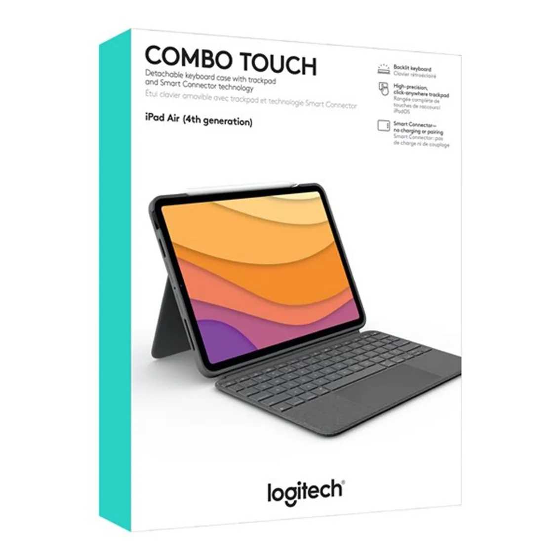 Funda logitech combo touch para con teclado para ipad air 10.9pulgadas 4ª generacion