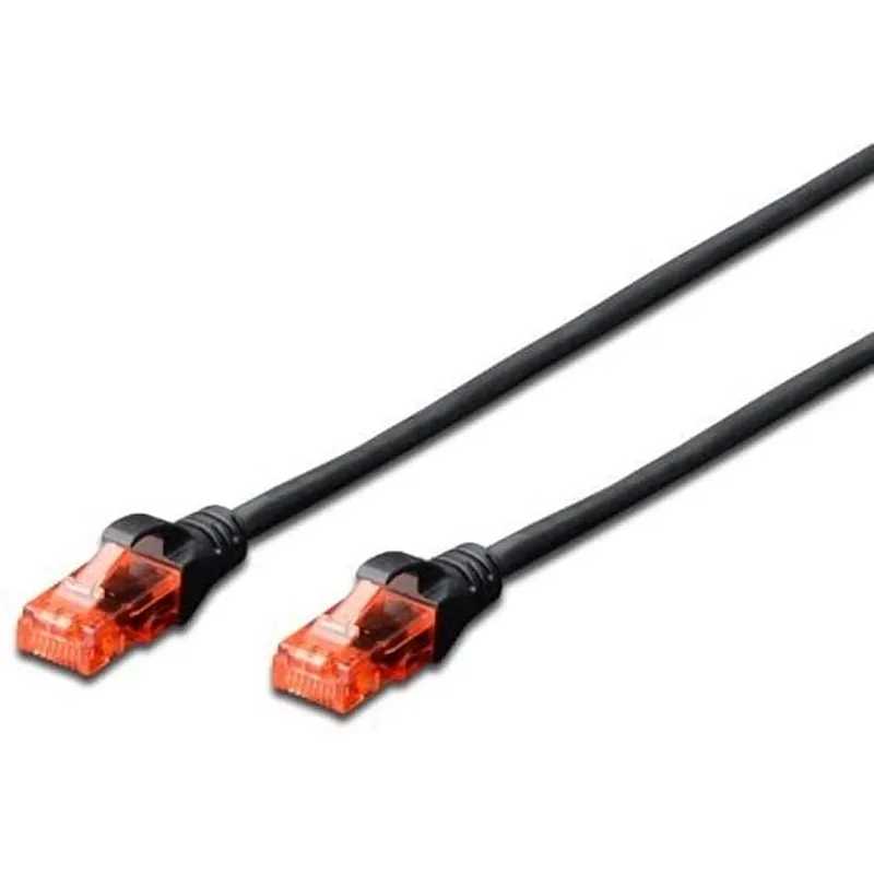 Cable red ewent latiguillo rj45 utp cat6 3m negro