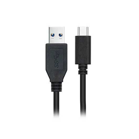Cable nanocable usb 3.1 gen2 10gbps 3a tipo usb - c - m - a - m negro 0.5 m