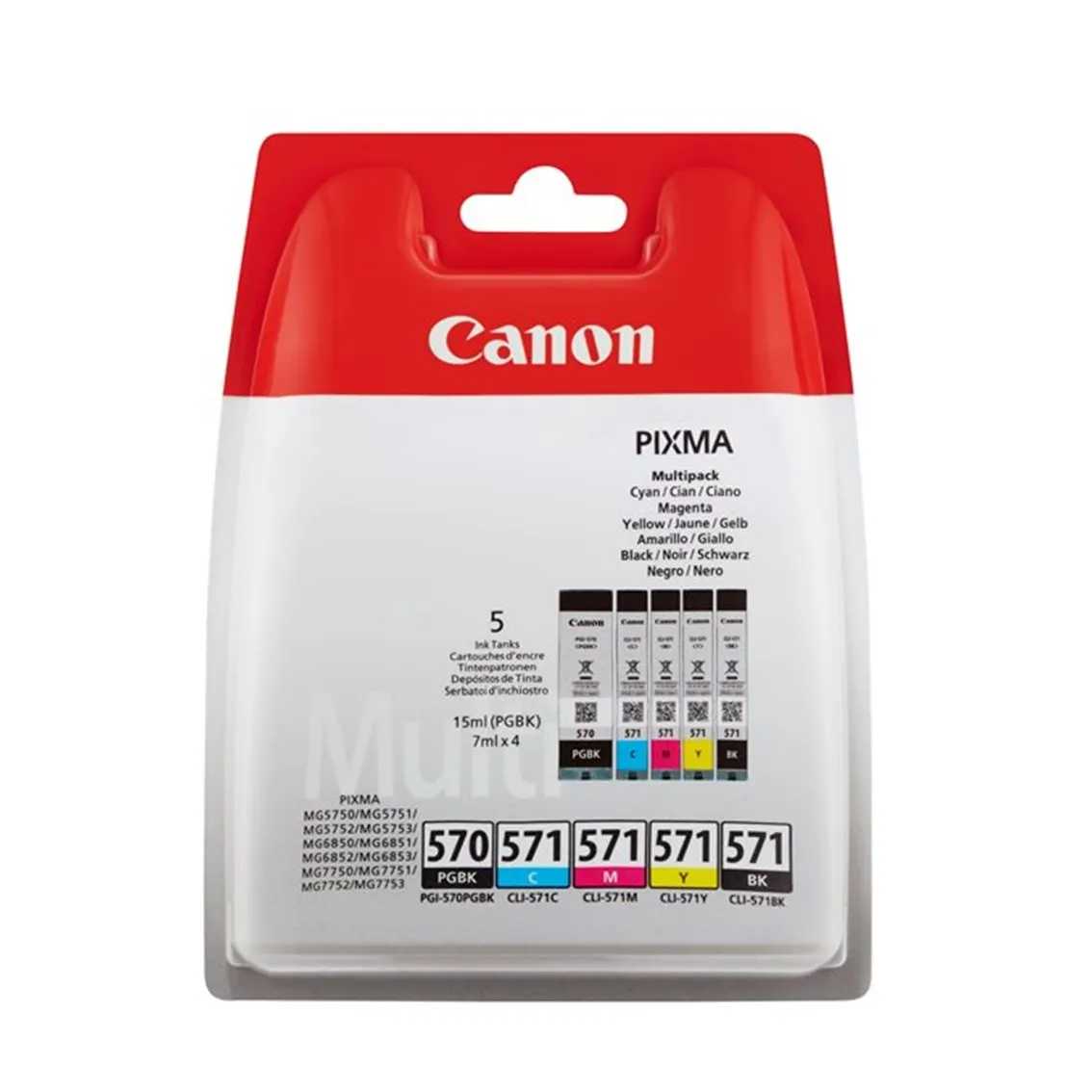 Canon Cartucho Multipack PGI570/CLI571