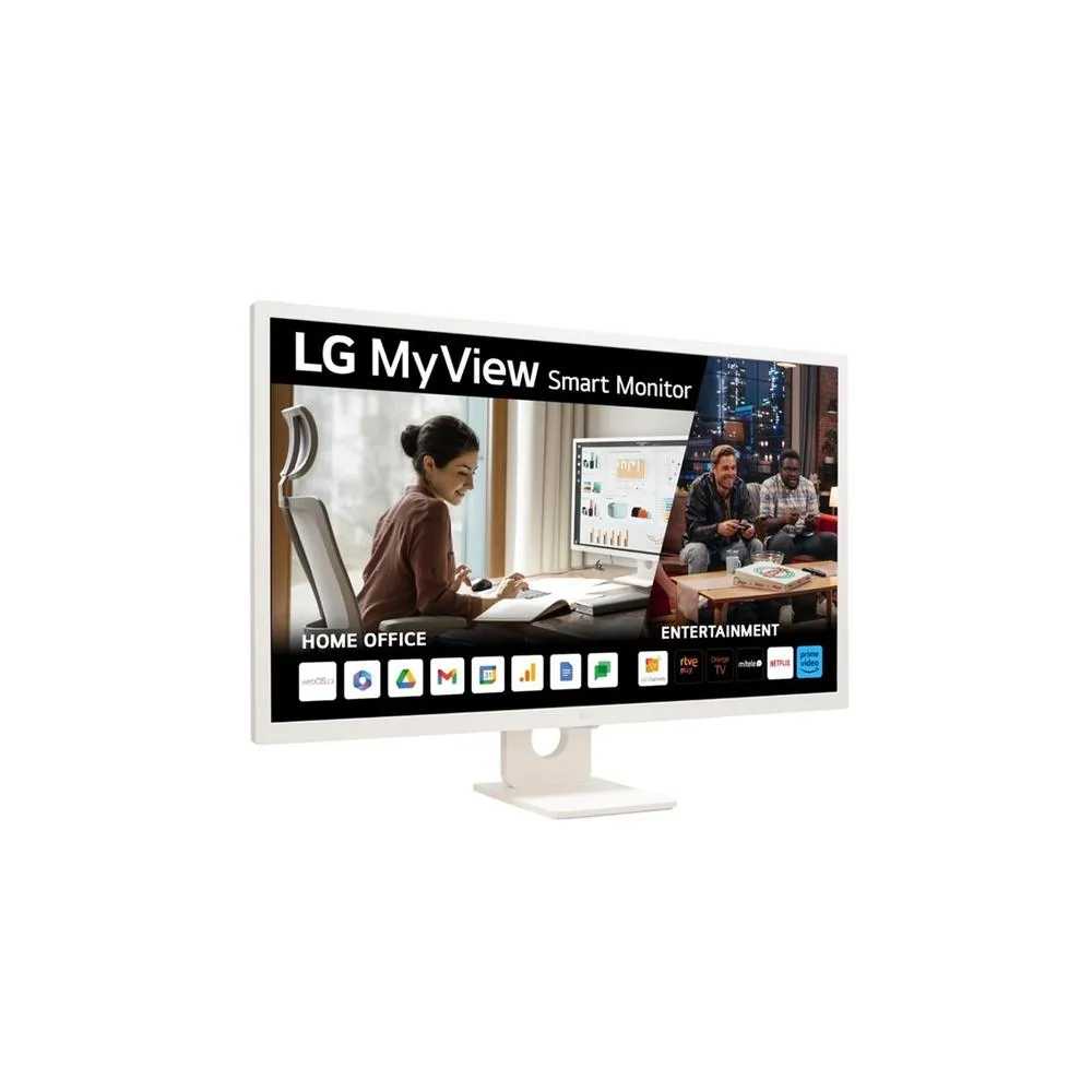 Monitor led ips lg 32sr50f 31.5pulgadas 8ms smart tv hdmi wifi blanco