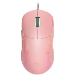 Mouse raton mars gaming mmprop optico usb 9 botones 32000ppp rosa