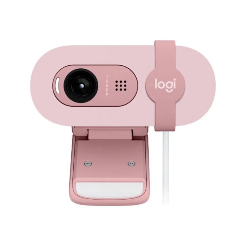Imagen de Webcam logitech brio 100 rosado full hd -  usb