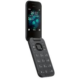 Telefono movil nokia flip 2660 negro 2.8pulgadas -  128mb rom -  48mb ram -  0.3mpx -  4g