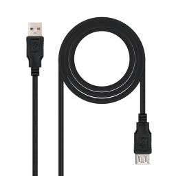 CABLE EXTENSION USB TIPO A-F 1 M NANOCABLE