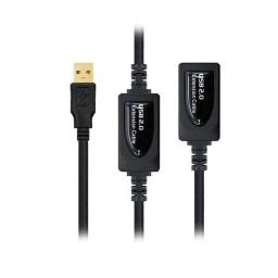 CABLE EXTENSION USB 2.0 TIPO A/M-A/H 10M NEGRO NANOCABLE