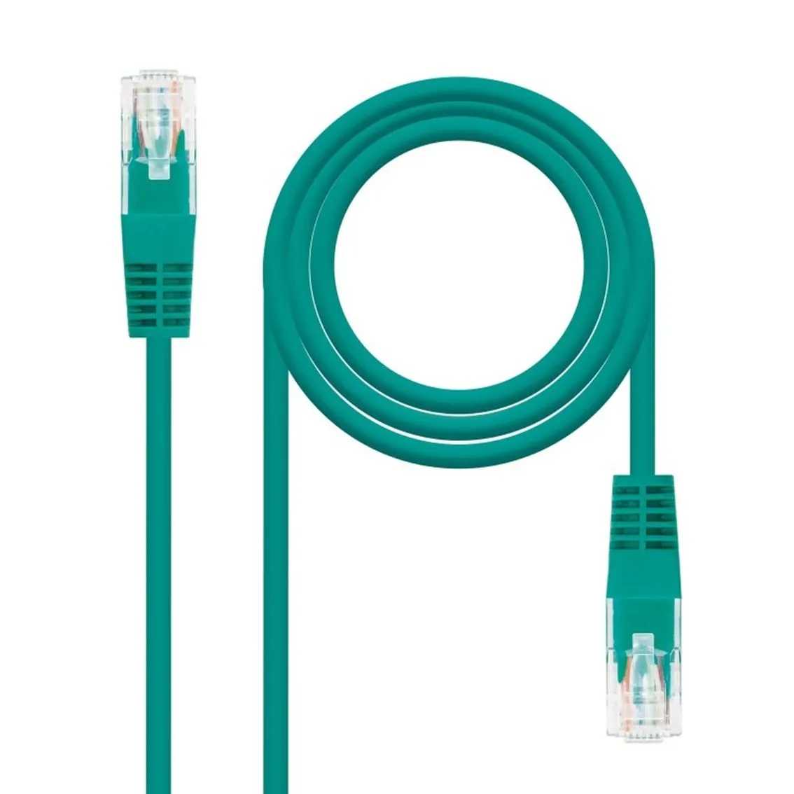 Latiguillo cable red utp cat.6 rj45 nanocable 0.5m verde