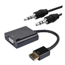 CONVERSOR HDMI A SVGA + AUDIO 10 CM NEGRO NANOCABLE
