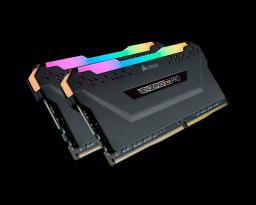 DDR4 32 GB(2X16KIT) 2666 VENGEANCE PRO BLACK RGB LED CORSAIR