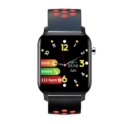 Reloj smartwatch leotec multisport bit 2 plus ip68 negro y rojo 1.4pulgadas