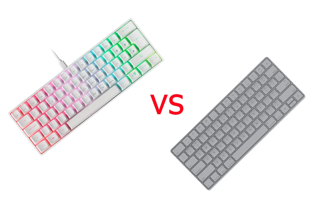 teclado gaming vs de oficina